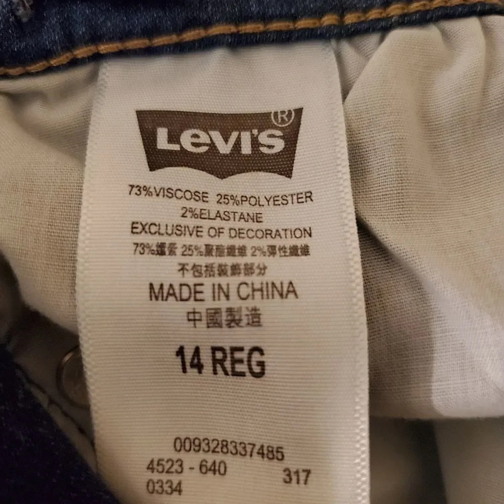 Levi's 710 Everyday Jean Jeggings sz 14